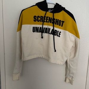 Zara cropped crew sweater Trafaluc “Sreenshot Unavailable” size S